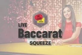Baccarat Squeeze logo by Evolution SG Casino