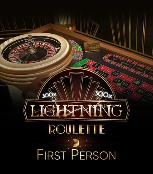 First Person Lightning Roulette slot icon by Evolution, available at SG Casino