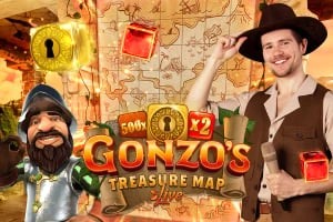 Gonzo&#039;s Treasure Map game by Evolution – logo hosted on SG Casino
